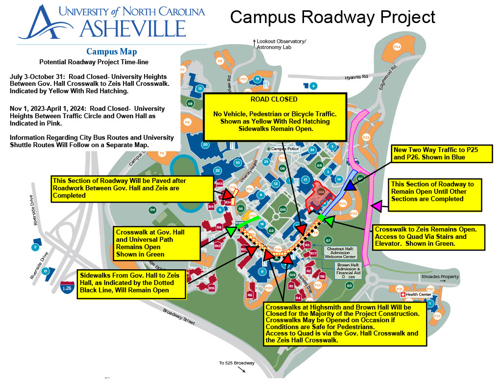 Campus Construction Updates - UNC Asheville