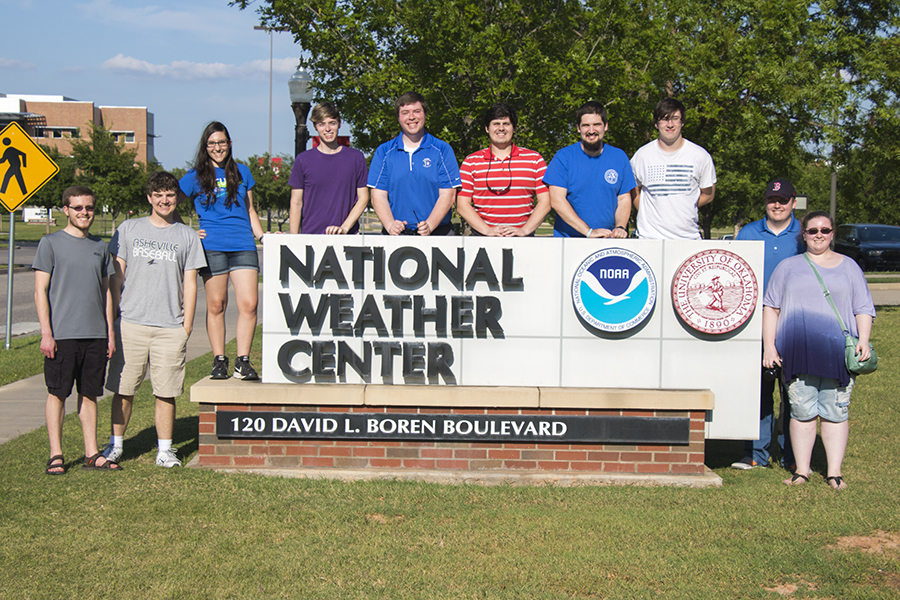atmospheric science students at the National weather center