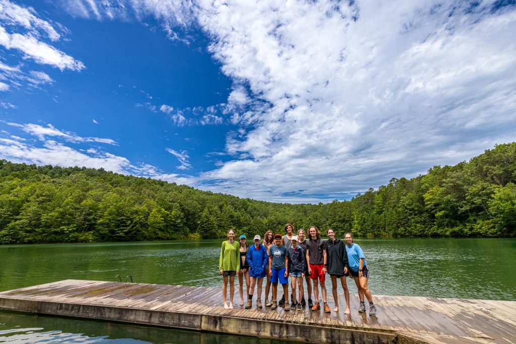 Outdoor Program Embark - incoming students at DuPont National Forest Fawn Lake & Falls